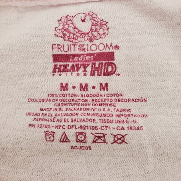 FRUIT OF THE LOOM  WOMEN'S VALENTINES DAY OR EMOJI TEE SHIRT SIZE MEDIUM - Picture 5 of 5